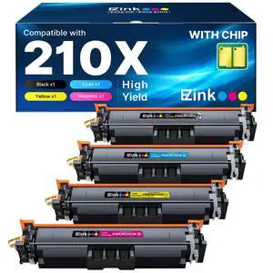 210X Toner Cartridges 4 Pack for HP 4301fdw 4301fdn 4201dw | 210X high yield toner cartridges 4 pack with chip for HP Color LaserJet Pro MFP 4301fdw 4301fdn 4201dw and 4201dn 210X Toner Cartridges 4 Pack for HP 4301fdw 4301fdn 4201dw | 210X high yield toner cartridges 4 pack with chip for HP Color LaserJet Pro MFP 4301fdw 4301fdn 4201dw and 4201dn