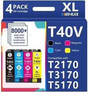Pigment T40V Ink Cartridges T40W Compatible for SureColor T3170 Ink | T40W Ink Cartridge T40V120 T40V220 T40V320 T40V420 for SureColor T2170 Ink T3170 T5170 T3170M SC-T3170 T5170M SC-T5170Printer Pigment T40V Ink Cartridges T40W Compatible for SureColor T3170 Ink | T40W Ink Cartridge T40V120 T40V220 T40V320 T40V420 for SureColor T2170 Ink T3170 T5170 T3170M SC-T3170 T5170M SC-T5170Printer