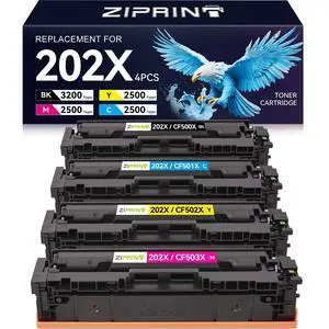 202X Toner Cartridges High Yield 202A CF500X CF500A M281fdw 4 Pack | Compatible for HP Color LaserJet Pro MFP M281fdw M254dw M281cdw M281fdn M281dw M280nw M254 Series (Black Cyan Magenta Yellow) 202X Toner Cartridges High Yield 202A CF500X CF500A M281fdw 4 Pack | Compatible for HP Color LaserJet Pro MFP M281fdw M254dw M281cdw M281fdn M281dw M280nw M254 Series (Black Cyan Magenta Yellow)