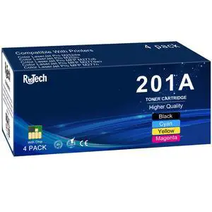201A Toner Cartridge for HP Color LaserJet Pro MFP M277dw M252dw M277c6 | Compatible for HP 201X CF400A CF400X For Color LaserJet Pro M255dw M283fdn M282nw M255nw M283 M255 M282 Printer 4 Pack 201A Toner Cartridge for HP Color LaserJet Pro MFP M277dw M252dw M277c6 | Compatible for HP 201X CF400A CF400X For Color LaserJet Pro M255dw M283fdn M282nw M255nw M283 M255 M282 Printer 4 Pack
