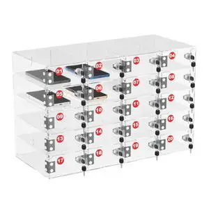 20 Slots Cell Phone Locker for Classroom,Wall-Mounted Clear Acrylic Phone Jail Storage Cabinet with Door Locks Key, Number,Cell Phone Lock Box for School Office Factory Gyms and Public Spaces 20 Slots Cell Phone Locker for Classroom,Wall-Mounted Clear Acrylic Phone Jail Storage Cabinet with Door Locks Key, Number,Cell Phone Lock Box for School Office Factory Gyms and Public Spaces