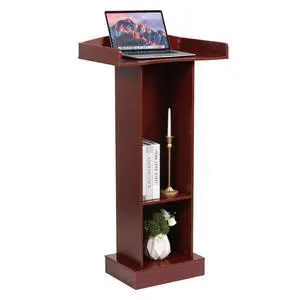 Podium Stand for Lectern Presentation Church Classroom, Pulpit with Wooden Heavy Base, Podium for Lecture, Wedding Speech Podium Stand for Lectern Presentation Church Classroom, Pulpit with Wooden Heavy Base, Podium for Lecture, Wedding Speech