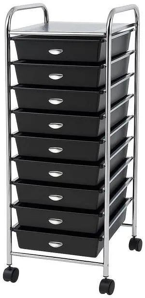 US TECH Storage Organizer for Art Supplies Beauty Products Kids' Cafts & Makeup with 10-Drawer Multipurpose Rolling Storage Organizer (10 Tier, Black) US TECH Storage Organizer for Art Supplies Beauty Products Kids' Cafts & Makeup with 10-Drawer Multipurpose Rolling Storage Organizer (10 Tier, Black)