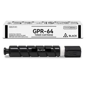 GPR-64 GPR64 Toner Cartridge Black High Yield 5141C003AA (1 Pack) | Replacement for Canon GPR64 Toner Cartridge work for Canon ImageRunner Advance DX 4825 4835 4845 4825i 4835i 4845i Printer GPR-64 GPR64 Toner Cartridge Black High Yield 5141C003AA (1 Pack) | Replacement for Canon GPR64 Toner Cartridge work for Canon ImageRunner Advance DX 4825 4835 4845 4825i 4835i 4845i Printer