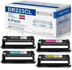 DR223CL Drum Unit Set 4 Pack Replacement for Brother MFC-l3770CDW Drum | Works with Brother DR-223CL Drum HL-L3210CW HL-L3230CDW HL-L3270CDW HL-L3290CDW MFC-L3710CW MFC-L3750CDW Printer DR223CL Drum Unit Set 4 Pack Replacement for Brother MFC-l3770CDW Drum | Works with Brother DR-223CL Drum HL-L3210CW HL-L3230CDW HL-L3270CDW HL-L3290CDW MFC-L3710CW MFC-L3750CDW Printer