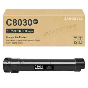 C8030 C8045 Black Toner Cartridge Compatible for Xerox Altalink C8030 C8035 C8045 C8055 C8070 Toner for 006R01697 Cartridge High Yield 26,000 Pages 1 Pack C8030 C8045 Black Toner Cartridge Compatible for Xerox Altalink C8030 C8035 C8045 C8055 C8070 Toner for 006R01697 Cartridge High Yield 26,000 Pages 1 Pack
