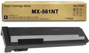 MX-561NT MX561NT Black Toner Cartridge Replacement for Sharp MX-M2630 M3050 M3070 M3550 M3570 M4050 M5050 M6050 M6070 Printer(1-Pack) MX-561NT MX561NT Black Toner Cartridge Replacement for Sharp MX-M2630 M3050 M3070 M3550 M3570 M4050 M5050 M6050 M6070 Printer(1-Pack)