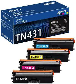 TN431 4-Color Toner Cartridge Set Replacement for Brother TN431 TN-431 Toner Cartridge Set Work with hl-l8260cdw, hl-l8360cdw, mfc-l8610cdw, mfc-l8900cdw Printers TN431 4-Color Toner Cartridge Set Replacement for Brother TN431 TN-431 Toner Cartridge Set Work with hl-l8260cdw, hl-l8360cdw, mfc-l8610cdw, mfc-l8900cdw Printers