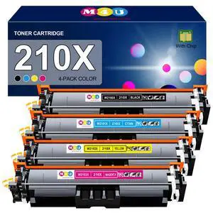 210X Toner Cartridges Set 4 Pack High Yield Replacement for 210X 210A Toner Cartridge, Fitting for Color Pro MFP 4301fdw 4301dn 4301dw, Pro 4201dw 4201dn with Upgraded ChipBlack Cyan Yellow Magenta 210X Toner Cartridges Set 4 Pack High Yield Replacement for 210X 210A Toner Cartridge, Fitting for Color Pro MFP 4301fdw 4301dn 4301dw, Pro 4201dw 4201dn with Upgraded ChipBlack Cyan Yellow Magenta
