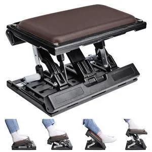 Foot Rest for Under Desk at Work,Height Adjustable Infinite Angle Under Desk Footrest,Ergonomic Foot Stool for Office,Gaming,Computer,Removable Pad Leg Rest with Massage Beads,All-Season Foot Rest for Under Desk at Work,Height Adjustable Infinite Angle Under Desk Footrest,Ergonomic Foot Stool for Office,Gaming,Computer,Removable Pad Leg Rest with Massage Beads,All-Season