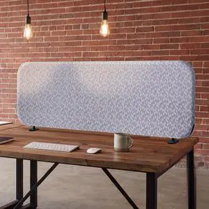 Desk Divider, Portable Tabletop Screen Partition 48"x18" Dandelion | Decorative Fabric. For Office, Work from Home, Dining, Shared Workspace, Restaurant. No Drill Desk Divider, Portable Tabletop Screen Partition 48"x18" Dandelion | Decorative Fabric. For Office, Work from Home, Dining, Shared Workspace, Restaurant. No Drill