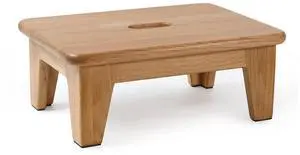 Oak Step Stool for Bed, Wooden Stool for Adults & Seniors - 6.5" High, Non-Slip Mat, No Assembly Needed, Solid Wood, Natural Color Oak Step Stool for Bed, Wooden Stool for Adults & Seniors - 6.5" High, Non-Slip Mat, No Assembly Needed, Solid Wood, Natural Color