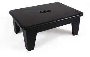 Step Stool for Bed - USA Grown Oak, Wooden Stool for Adults and Seniors, 6.5" High, Non-Slip Mat, No Assembly Needed, Solid Wood, Black Color Step Stool for Bed - USA Grown Oak, Wooden Stool for Adults and Seniors, 6.5" High, Non-Slip Mat, No Assembly Needed, Solid Wood, Black Color