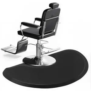 3ft. x 5ft. Salon Floor Mat, Anti Fatigue Barber Shop Chair Mat for Circle Chair Base Hair Stylist Beauty Floor Mats Thick Half Round Office Comfort Floor Mat for Salon & Barber 3ft. x 5ft. Salon Floor Mat, Anti Fatigue Barber Shop Chair Mat for Circle Chair Base Hair Stylist Beauty Floor Mats Thick Half Round Office Comfort Floor Mat for Salon & Barber