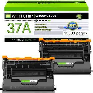 Compatible Toner Cartridge Replacement for HP 37A CF237A 37X Work for Enterprise M607 M608 M607n M607dn M608n M608dn M608x M609 M609x MFP M631 M632 M631h M633fh Printer (Black, 2-Pack) Compatible Toner Cartridge Replacement for HP 37A CF237A 37X Work for Enterprise M607 M608 M607n M607dn M608n M608dn M608x M609 M609x MFP M631 M632 M631h M633fh Printer (Black, 2-Pack)