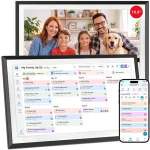 Digital Calendar Wall Touch Screen 15.6" HD Smart Family Planner | Whole-Family Schedule Sync, Chore Rewards & Meal Planning, Zero Subscription Fees, Photo Frame Digital Calendar Wall Touch Screen 15.6" HD Smart Family Planner | Whole-Family Schedule Sync, Chore Rewards & Meal Planning, Zero Subscription Fees, Photo Frame