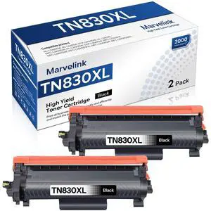 TN830XL High Yield Black Toner 2-Pack Compatible for Brother TN-830XL | TN 830XL 830 Toner, DCP-L2640DW HL-L2460DW TN830 XL/V/R 830 XL Cartridge MFC-L2820DW HL-L2405W HL-L2400D HL-L2480DW TN830XL High Yield Black Toner 2-Pack Compatible for Brother TN-830XL | TN 830XL 830 Toner, DCP-L2640DW HL-L2460DW TN830 XL/V/R 830 XL Cartridge MFC-L2820DW HL-L2405W HL-L2400D HL-L2480DW