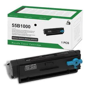 55B1000 Black Toner Cartridge(1-Pack) - Ncla Compatible 55B1000 High Yield Toner Cartridge Replacement for Lexmark MS331dn, MS431dn, MS431dw, MX331adn, MX431adn, MX431adw, MX432adwe Printer 55B1000 Black Toner Cartridge(1-Pack) - Ncla Compatible 55B1000 High Yield Toner Cartridge Replacement for Lexmark MS331dn, MS431dn, MS431dw, MX331adn, MX431adn, MX431adw, MX432adwe Printer