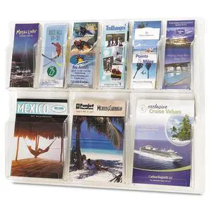 5605CL Reveal Literature Display, 3 Magazine and 6 Pamphlet, Clear,22.2"x30"x2" 5605CL Reveal Literature Display, 3 Magazine and 6 Pamphlet, Clear,22.2"x30"x2"