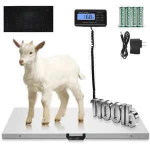 Large Dog Scales for Large Breed, 1100lb x 0.2lb Pet Scale for Large Dog, Livestock Scale, Animal Scale, Stainless Steel Platform, Large Scale for Dogs Sheep Goat Pig Shipping Scale Large Dog Scales for Large Breed, 1100lb x 0.2lb Pet Scale for Large Dog, Livestock Scale, Animal Scale, Stainless Steel Platform, Large Scale for Dogs Sheep Goat Pig Shipping Scale