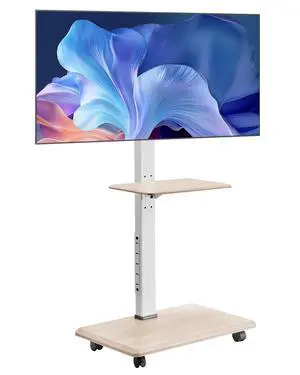Rolling TV Stand, Mobile TV Cart for 32-70 Inch Screens, 25° Left-Right Rotation and Height Adjustable TV Mount with Tray, Holds up to 88 lbs for Corner, Bedroom, Outdoor, Max VESA 600x400mm Rolling TV Stand, Mobile TV Cart for 32-70 Inch Screens, 25° Left-Right Rotation and Height Adjustable TV Mount with Tray, Holds up to 88 lbs for Corner, Bedroom, Outdoor, Max VESA 600x400mm