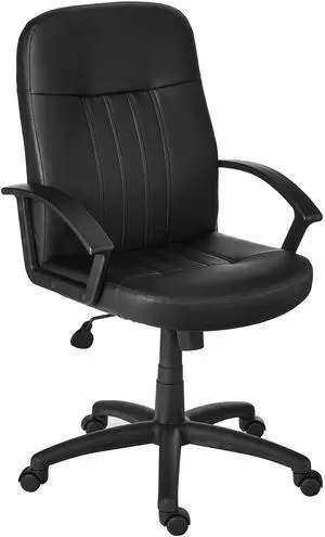 B8106 Executive Leather Budged Chair in Black, Mid-Back B8106 Executive Leather Budged Chair in Black, Mid-Back