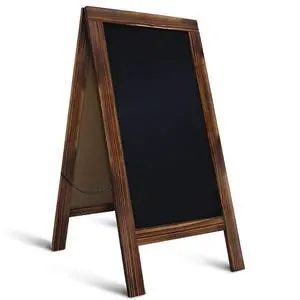 Double-Sided Rustic Magnetic A-Frame Chalkboard Sign for Outdoor and Indoor Use, Magnetic, Black | Sturdy, Stylish, and Versatile; Perfect for Events, Menus, and Business Promotions Double-Sided Rustic Magnetic A-Frame Chalkboard Sign for Outdoor and Indoor Use, Magnetic, Black | Sturdy, Stylish, and Versatile; Perfect for Events, Menus, and Business Promotions