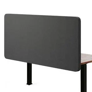 Desk Privacy Panel Sound Absorbing & Proof Desk Divider for Office | 24 x 60 Inch Clamp-on/Screw-on Acoustic Desk Back Panel Partition,Dark Gray Desk Privacy Panel Sound Absorbing & Proof Desk Divider for Office | 24 x 60 Inch Clamp-on/Screw-on Acoustic Desk Back Panel Partition,Dark Gray