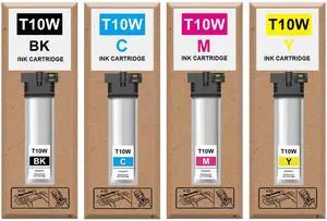 Remanufactured High Capacity T10W Ink Cartridge T10W100 T10W200 T10W300 T10W400 Ink Set Compatible with Workforce Pro WF-C5390 WF-C5890 Color Printers, with New Chip Remanufactured High Capacity T10W Ink Cartridge T10W100 T10W200 T10W300 T10W400 Ink Set Compatible with Workforce Pro WF-C5390 WF-C5890 Color Printers, with New Chip