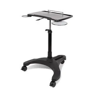 Mobile Laptop Standing Desk Carts on Wheels with Stationery Storage, Pneumatic, Height Adjustable Rolling Stand, Sit to Stand Computer Cart, Workstation for Home, Office, Medical and School Mobile Laptop Standing Desk Carts on Wheels with Stationery Storage, Pneumatic, Height Adjustable Rolling Stand, Sit to Stand Computer Cart, Workstation for Home, Office, Medical and School
