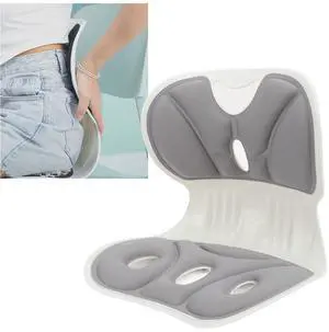 Lumbar Support Posture Corrector Chair for Adults,Back and Lumbar Support Breathable Fabric Petal Shaped Office Chair Seating Cushion,Ergonomic Back for Office (Grey) Lumbar Support Posture Corrector Chair for Adults,Back and Lumbar Support Breathable Fabric Petal Shaped Office Chair Seating Cushion,Ergonomic Back for Office (Grey)