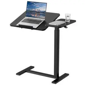 Standing Desk with Wheels, Rolling Desk, Laptop Table | Adjustable Height, Portable Computer Workstation, Tilting Desktop, Home Office Classroom Bedside, Black Standing Desk with Wheels, Rolling Desk, Laptop Table | Adjustable Height, Portable Computer Workstation, Tilting Desktop, Home Office Classroom Bedside, Black