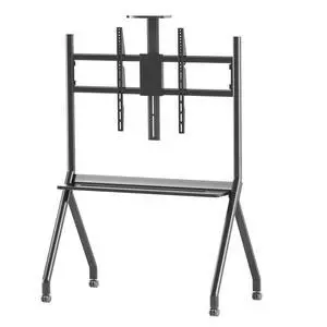 Smart Board Stand with Wheels, Fits 55/65/75/86 Inch | Height adjustable, 4 lockable rolling casters, solid steel frame, ideal for office and classroom Smart Board Stand with Wheels, Fits 55/65/75/86 Inch | Height adjustable, 4 lockable rolling casters, solid steel frame, ideal for office and classroom