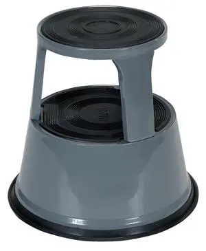 STEP-17-GY Steel Rolling Step Stool 17 In. Top Step Height 500 Lb. Capacity Gray STEP-17-GY Steel Rolling Step Stool 17 In. Top Step Height 500 Lb. Capacity Gray