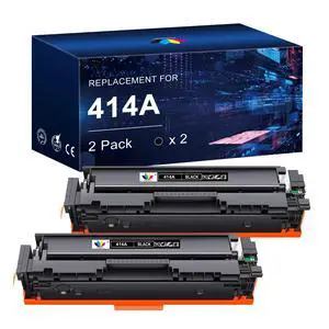 414a Black Toner cartridges Replacement for HP 414A W2020A m479fdw Toner | Compatible for HP Color Laserjet Pro MFP M479fdw M479fdn M454dw M454dn M480f M479 Printer(2 Black) 414a Black Toner cartridges Replacement for HP 414A W2020A m479fdw Toner | Compatible for HP Color Laserjet Pro MFP M479fdw M479fdn M454dw M454dn M480f M479 Printer(2 Black)