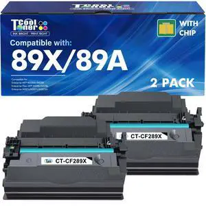 89X 89A Black Toner Cartridge for HP LaserJet CF289X CF289A M507 2 Pack | Compatible for HP 89A for LaserJet Enterprise M507n M507dn M507x MFP M528dn M528f M528c M528z M528 Series Printer High Yield 89X 89A Black Toner Cartridge for HP LaserJet CF289X CF289A M507 2 Pack | Compatible for HP 89A for LaserJet Enterprise M507n M507dn M507x MFP M528dn M528f M528c M528z M528 Series Printer High Yield