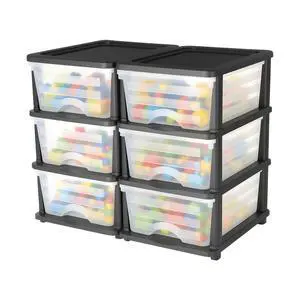 Plastic Storage Drawers, 2 Pack Storage Organizer Drawer, 6 Drawers Closet Organization and Storage Dividers, Dresser Organizer Clear Bins for Office Supplies, Craft Rooms, Classrooms and Home Plastic Storage Drawers, 2 Pack Storage Organizer Drawer, 6 Drawers Closet Organization and Storage Dividers, Dresser Organizer Clear Bins for Office Supplies, Craft Rooms, Classrooms and Home