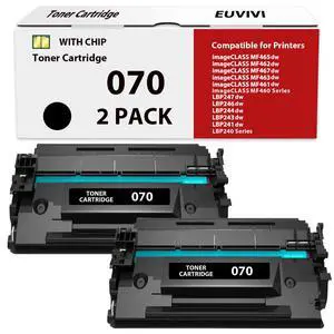 070 Toner Cartridge Compatible for Canon 070 070H Black Toner Cartridge for imageCLASS MF465dw MF462dw LBP246dw LBP247dw Printer High Yield 2,900 Pages 2 Pack 070 Toner Cartridge Compatible for Canon 070 070H Black Toner Cartridge for imageCLASS MF465dw MF462dw LBP246dw LBP247dw Printer High Yield 2,900 Pages 2 Pack
