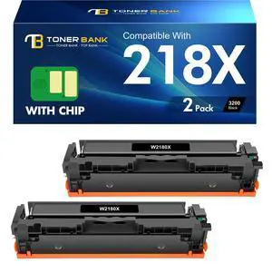 W2180X 218X Black Toner for HP 218X Black Toner Cartridge High Yield 2 Pack | Compatible for HP Color LaserJet Pro MFP 3301fdw 3301sdw 3301cdw 3301 3201dw 3201 Printer Ink Set High Yield W2180X 218X Black Toner for HP 218X Black Toner Cartridge High Yield 2 Pack | Compatible for HP Color LaserJet Pro MFP 3301fdw 3301sdw 3301cdw 3301 3201dw 3201 Printer Ink Set High Yield