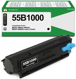 55B1000 Black Toner Cartridge Compatible for Lexmark 55B1000 Toner Cartridge Replactment for Lexmark MS331 MS431 MX331 MX431 MX432 MS331dn MS431dn MS431dw MX331adn MX431adn MX431adw MX432adwe 55B1000 Black Toner Cartridge Compatible for Lexmark 55B1000 Toner Cartridge Replactment for Lexmark MS331 MS431 MX331 MX431 MX432 MS331dn MS431dn MS431dw MX331adn MX431adn MX431adw MX432adwe