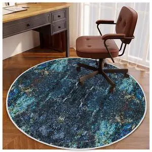 4ft/48in Home Office Chair Mat for Hardwood Floor, Anti-Slip Desk Chair Mats, Computer Gaming Chair Mats for Rolling, Low Pile Carpet Floor Chair Mat(Blue-1) 4ft/48in Home Office Chair Mat for Hardwood Floor, Anti-Slip Desk Chair Mats, Computer Gaming Chair Mats for Rolling, Low Pile Carpet Floor Chair Mat(Blue-1)