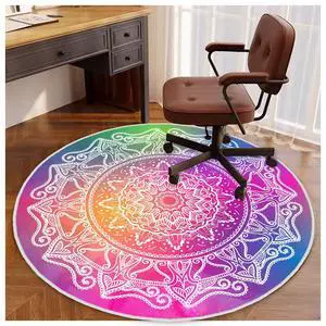 4ft/48in Home Office Chair Mat for Hardwood Floor, Anti-Slip Desk Chair Mats, Computer Gaming Chair Mats for Rolling, Low Pile Carpet Floor Chair Mat(Colorful-1) 4ft/48in Home Office Chair Mat for Hardwood Floor, Anti-Slip Desk Chair Mats, Computer Gaming Chair Mats for Rolling, Low Pile Carpet Floor Chair Mat(Colorful-1)