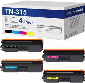TN-315 TN315 Toner Cartridge 4 Pack Replacement for Brother TN 315 TN315 TN310 Toner Work with HL-4140CW HL-4570CDW HL-4570CDWT MFC-9560CDW MFC-9970CDW Printer (Black Cyan Yellow Magenta) TN-315 TN315 Toner Cartridge 4 Pack Replacement for Brother TN 315 TN315 TN310 Toner Work with HL-4140CW HL-4570CDW HL-4570CDWT MFC-9560CDW MFC-9970CDW Printer (Black Cyan Yellow Magenta)