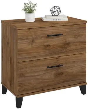 2 Drawer Lateral File Cabinet, Letter and Legal-Size Document Storage for Home or Professional Office, Somerset Collection, Fresh Walnut 2 Drawer Lateral File Cabinet, Letter and Legal-Size Document Storage for Home or Professional Office, Somerset Collection, Fresh Walnut