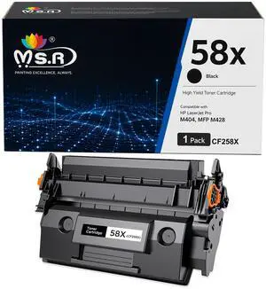 58X CF258X Toner Cartridge Black Replacement for HP 58X CF258X 58A CF258A High Yield Black Toner Cartridges Work With Laser Jet Pro M404dw M406dn M404dn M404n MFP M430f M428fdn Printer Toner (1 Black) 58X CF258X Toner Cartridge Black Replacement for HP 58X CF258X 58A CF258A High Yield Black Toner Cartridges Work With Laser Jet Pro M404dw M406dn M404dn M404n MFP M430f M428fdn Printer Toner (1 Black)