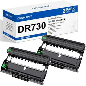 DR730 Drum Unit 2 Pack (NOT Toner) Replacement for Brother DR-730 DR730 Drum Unit Black MFC-L2710DW MFC-L2750DW HL-L2395DW HL-L2370DW HL-L2350DW HL-L2390DW DCP-L2550DW Printer DR730 Drum Unit 2 Pack (NOT Toner) Replacement for Brother DR-730 DR730 Drum Unit Black MFC-L2710DW MFC-L2750DW HL-L2395DW HL-L2370DW HL-L2350DW HL-L2390DW DCP-L2550DW Printer