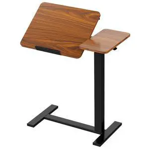 Small Standing Desk, Rolling Desk, Laptop Table | Portable Design, Adjustable Height, Mobile Wheels, Computer Workstation, Home Office Classroom, Brown Small Standing Desk, Rolling Desk, Laptop Table | Portable Design, Adjustable Height, Mobile Wheels, Computer Workstation, Home Office Classroom, Brown