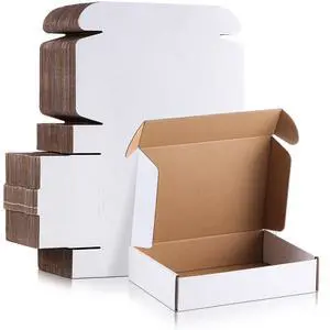 100 Pcs 9 x 6 x 2 Inches Shipping Boxes Corrugated Cardboard White Mailer Boxes Packaging for Small Business Mailing Wrapping Present Gift 100 Pcs 9 x 6 x 2 Inches Shipping Boxes Corrugated Cardboard White Mailer Boxes Packaging for Small Business Mailing Wrapping Present Gift