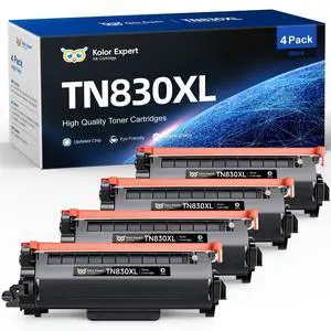 TN830XL TN830 Toner Cartridges Replacement for Brother TN 830XL Work with DCP-L2640DW HL-L2460DW HL-L2480DW HL-L2405W HL-L2400D MFC-L2820DW MFC-L2760DW High Yield Printer (4 Pack, Black) TN830XL TN830 Toner Cartridges Replacement for Brother TN 830XL Work with DCP-L2640DW HL-L2460DW HL-L2480DW HL-L2405W HL-L2400D MFC-L2820DW MFC-L2760DW High Yield Printer (4 Pack, Black)