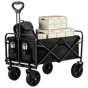 29" Foldable Wagon Cart, Ultra-Compact Lightweight Utility Cart 29" Foldable Wagon Cart, Ultra-Compact Lightweight Utility Cart